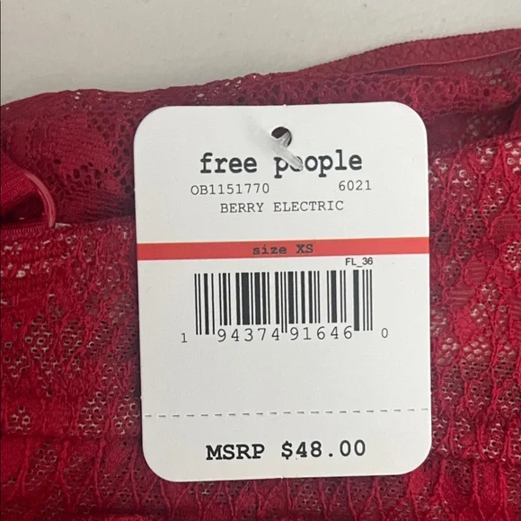 Free People Scarlet Lace Tameeka Underwire Bra Sz XS - Picture 6 of 11